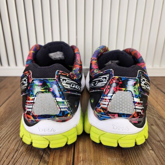 Brooks Ghost 7 Kaleidoscope Mens 10D Colorful Running Sneakers Shoes 1101681D080 - Picture 4 of 9